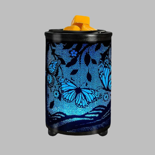 Wax Warmer with Blue Butterflies