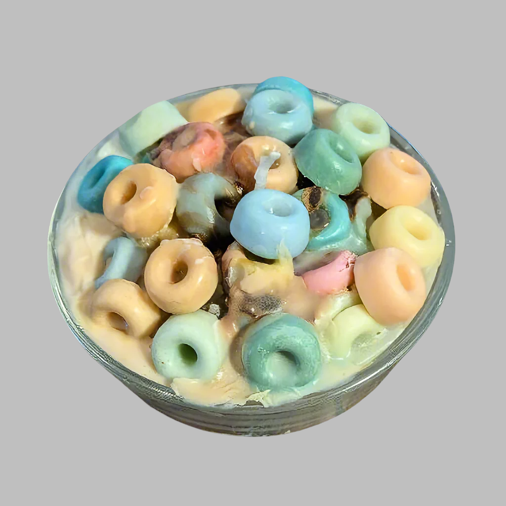 Bowl of Froot Loops Candle