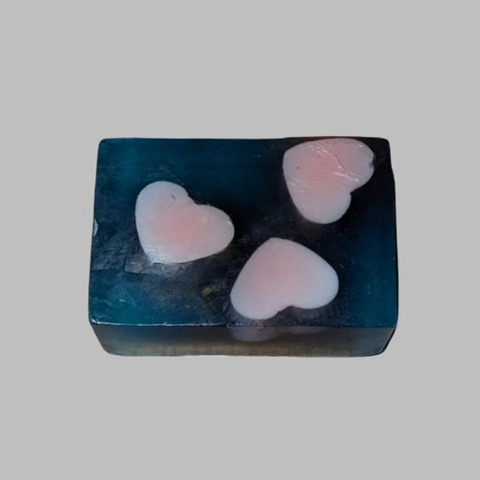 Embedded Hearts Bar Soap