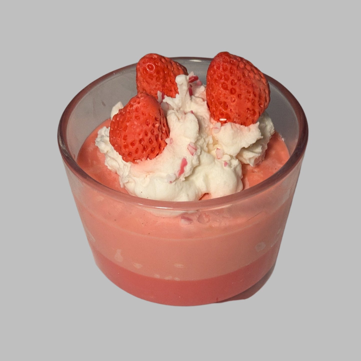 Extra Large Candle with Whipped Cream and Strawberries (limited edition)