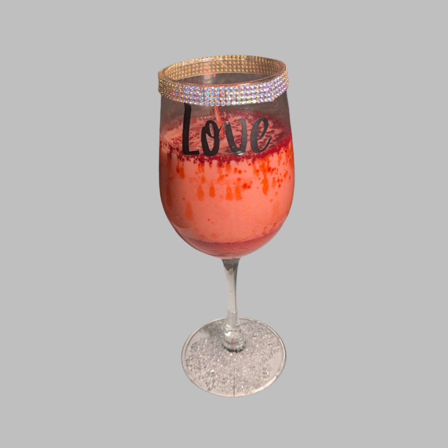 Show Your Love with a Wine Glass Candle