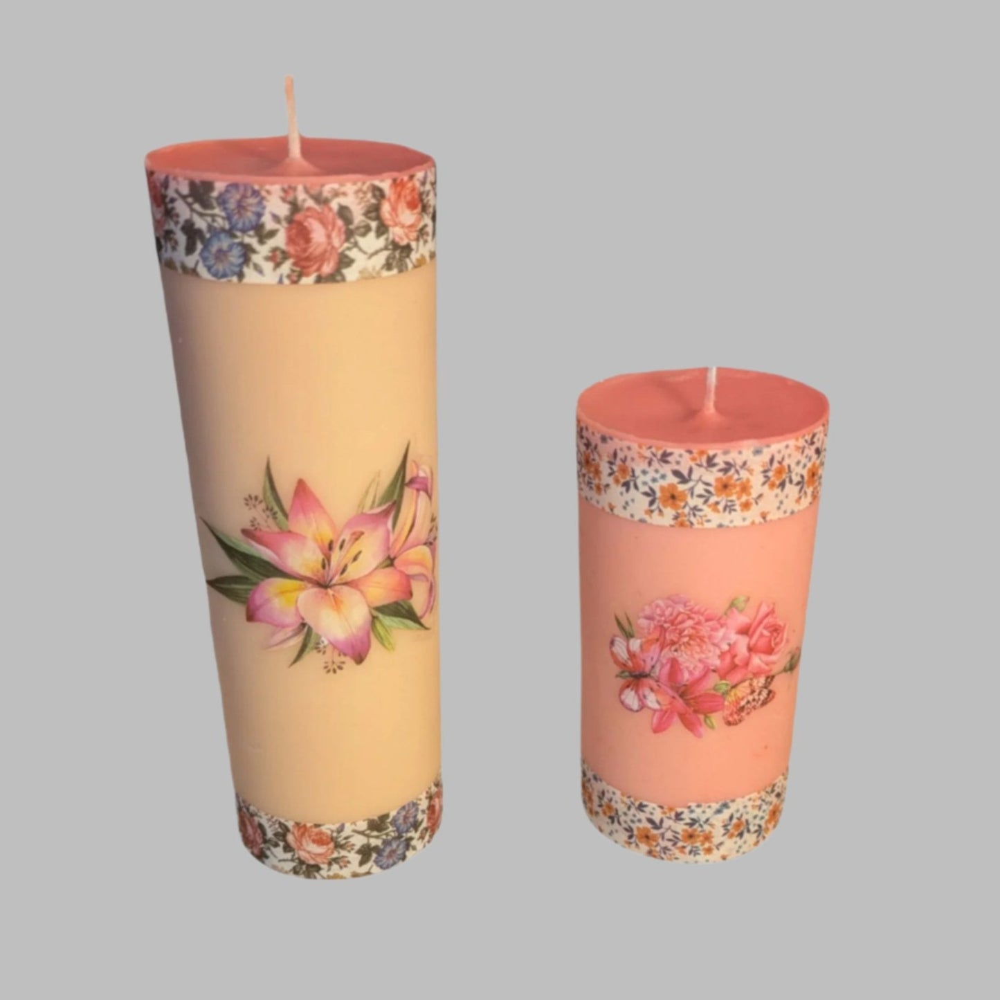 Christmas Pillar Set