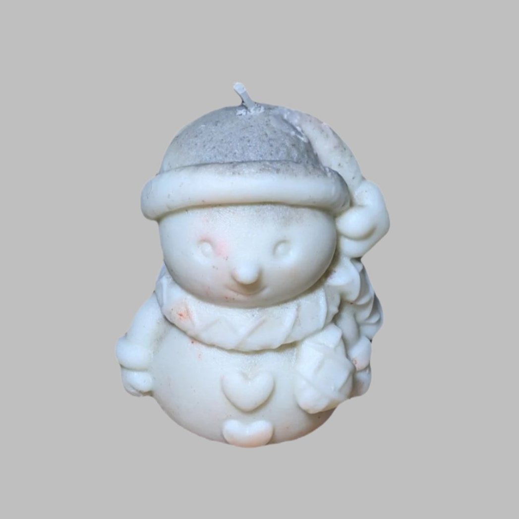 Snowman Candle